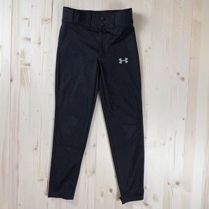 Under Armour Boys Black 27 in Baseball Pants YMD